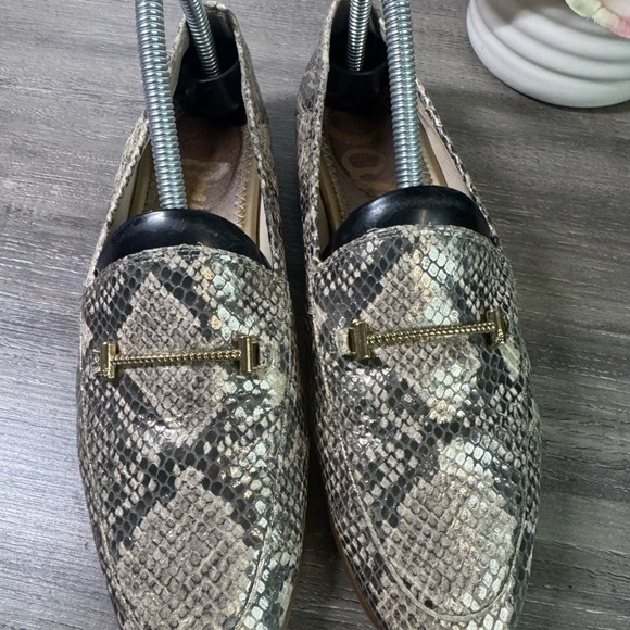 Sam Edelman LIOR Snakeskin Prinr Loafers Womens size 6.5 $120 - Picture 8 of 10